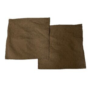 Tracy Porter Poetic Wunderlust 25” Square Quilted Pillow Sham Covers Nutmeg